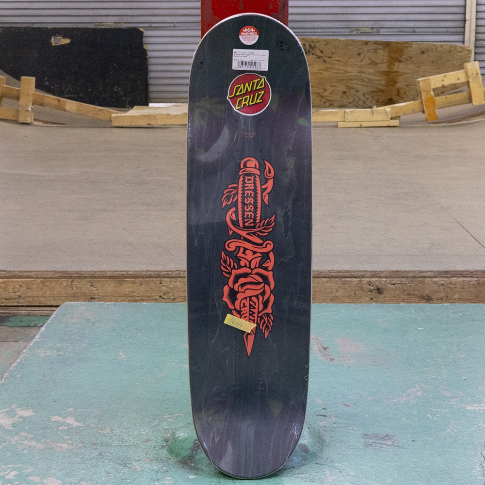 SANTACRUZ DECK DRESSEN ROSE DAGGER 8.7×31.825