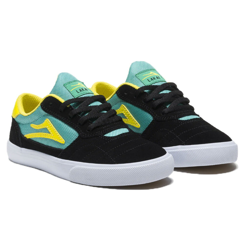 キッズ スニーカー LAKAI CAMBRIDGE KIDS BLACK/TEAL SUEDE