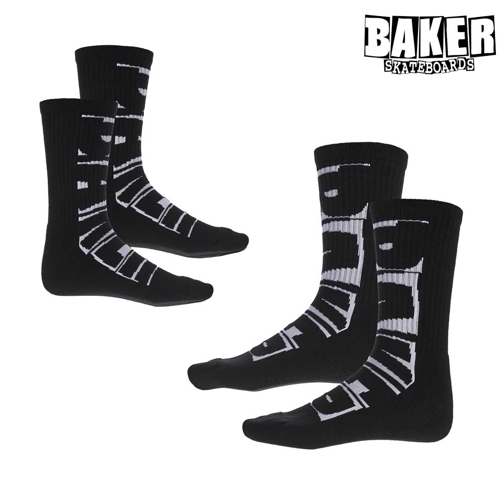 BAKER BRANDED SOCKS BLACK