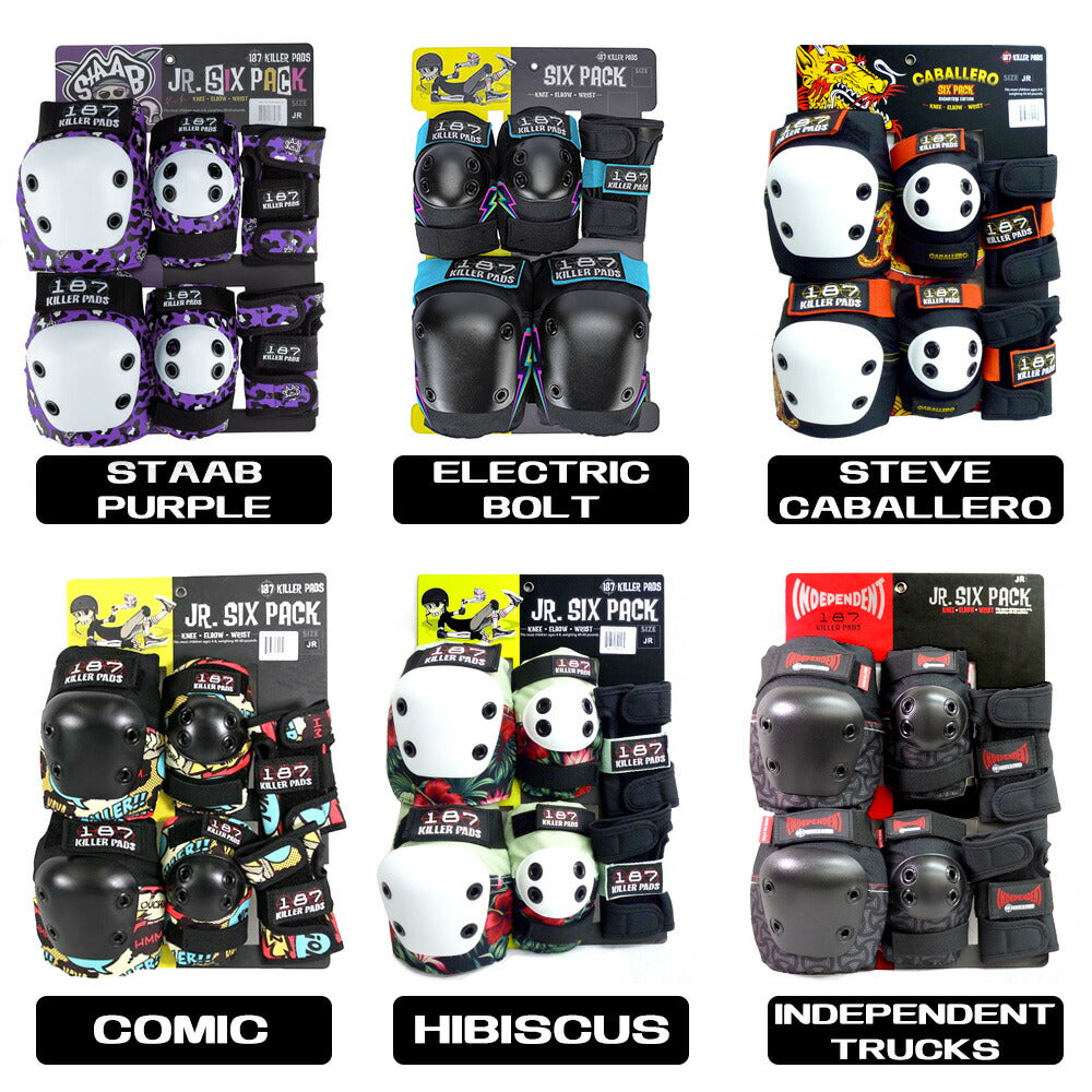 キラーパッド 187 KILLER PAD キッズ プロテクター セット 3点セット JR SIX PACK SET