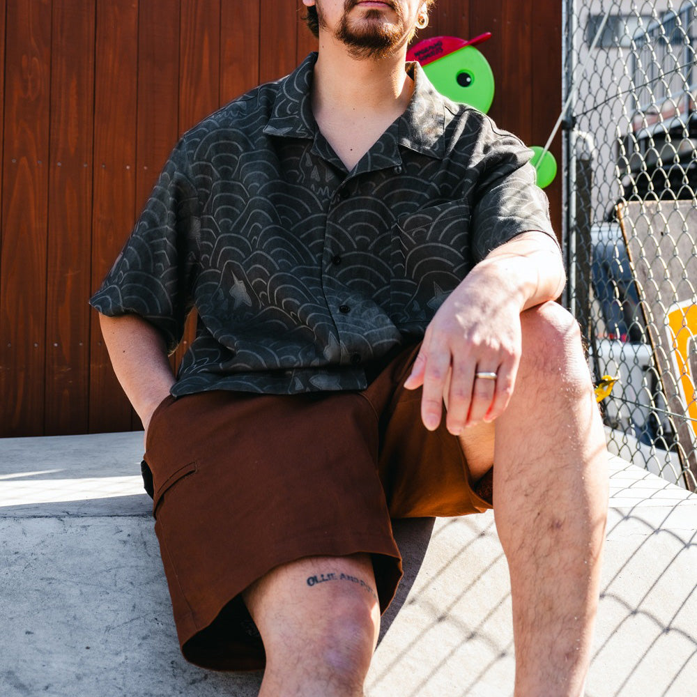 MAGICAL MOSH MISFITS MxMxM 波どくろ SHIRT 【M1859】GRAY