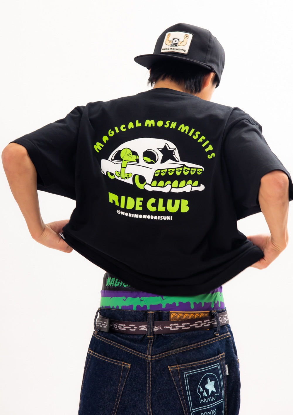 MAGICAL MOSH MISFITS MxMxM DOKURO CAR TEE【M1874】YELLOW