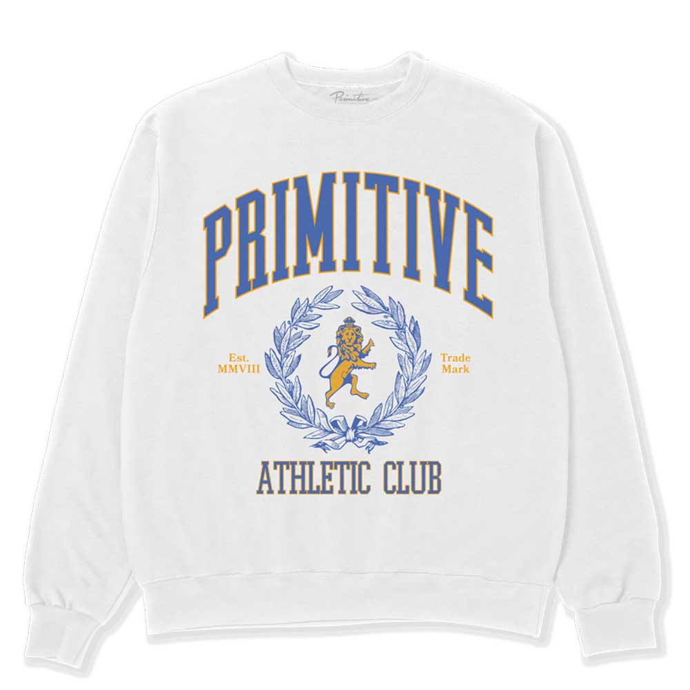 PRIMITIVE LAUREL CREWNECK WHITE