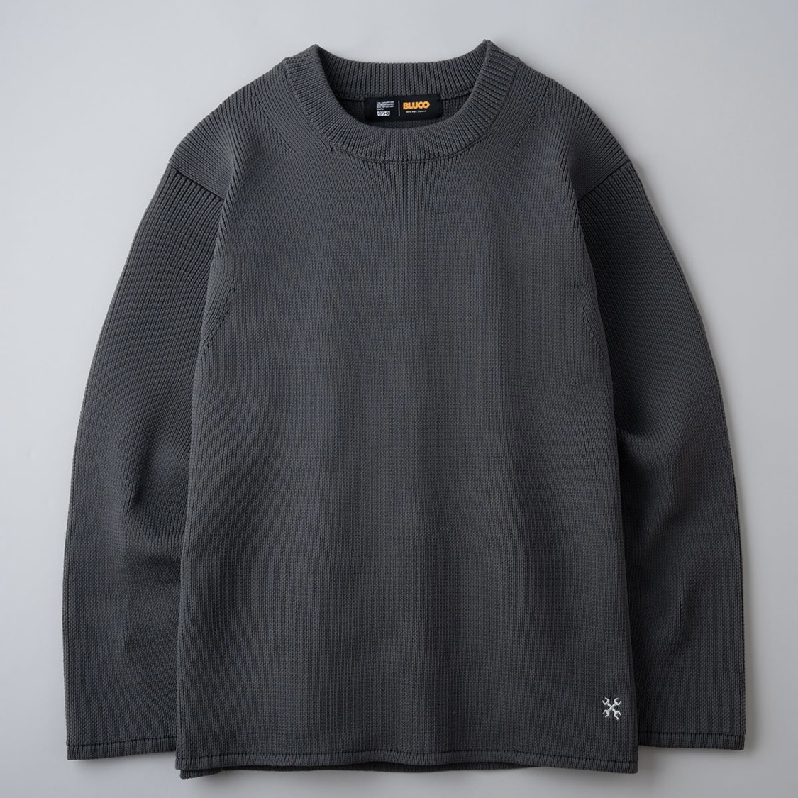BULCO CREW NECK RIB KNIT SWEATER
