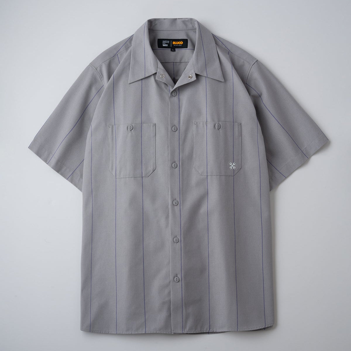 BLUCO STANDARD STRIPE WORK SHIRT S/S
