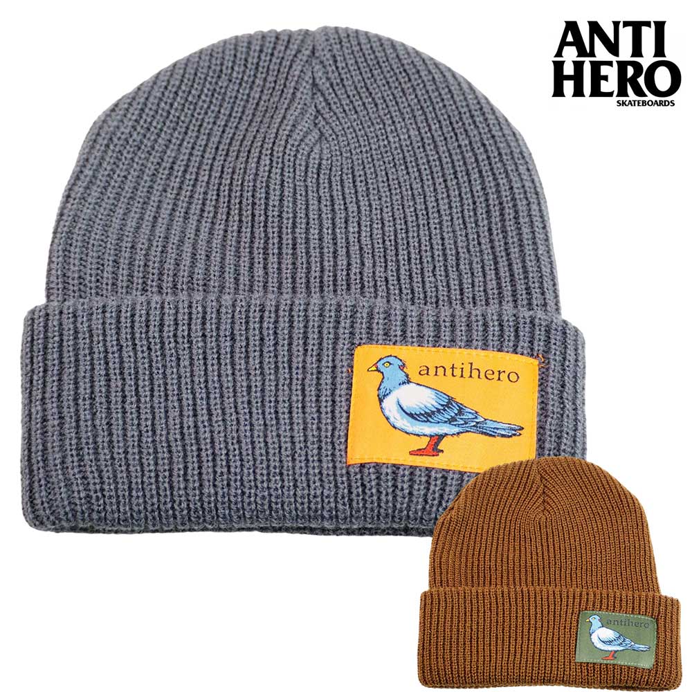 ビーニー ANTI HERO アンタイヒーロー LIL PIGEON LABEL CUFF BEANIE