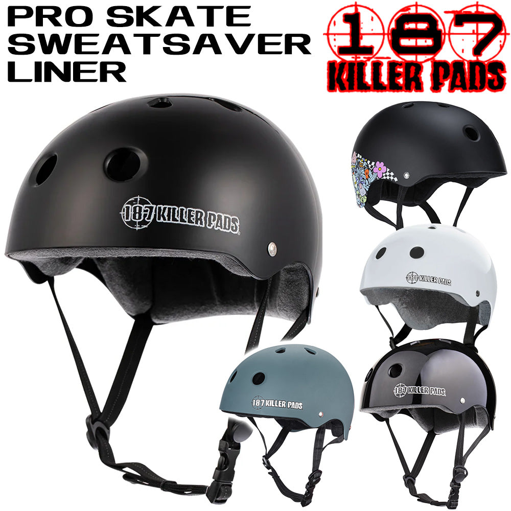 キラーパッド 187 KILLER PADS 男女兼用 ヘルメット PRO SKATE HELMET SWEATSAVER LINER