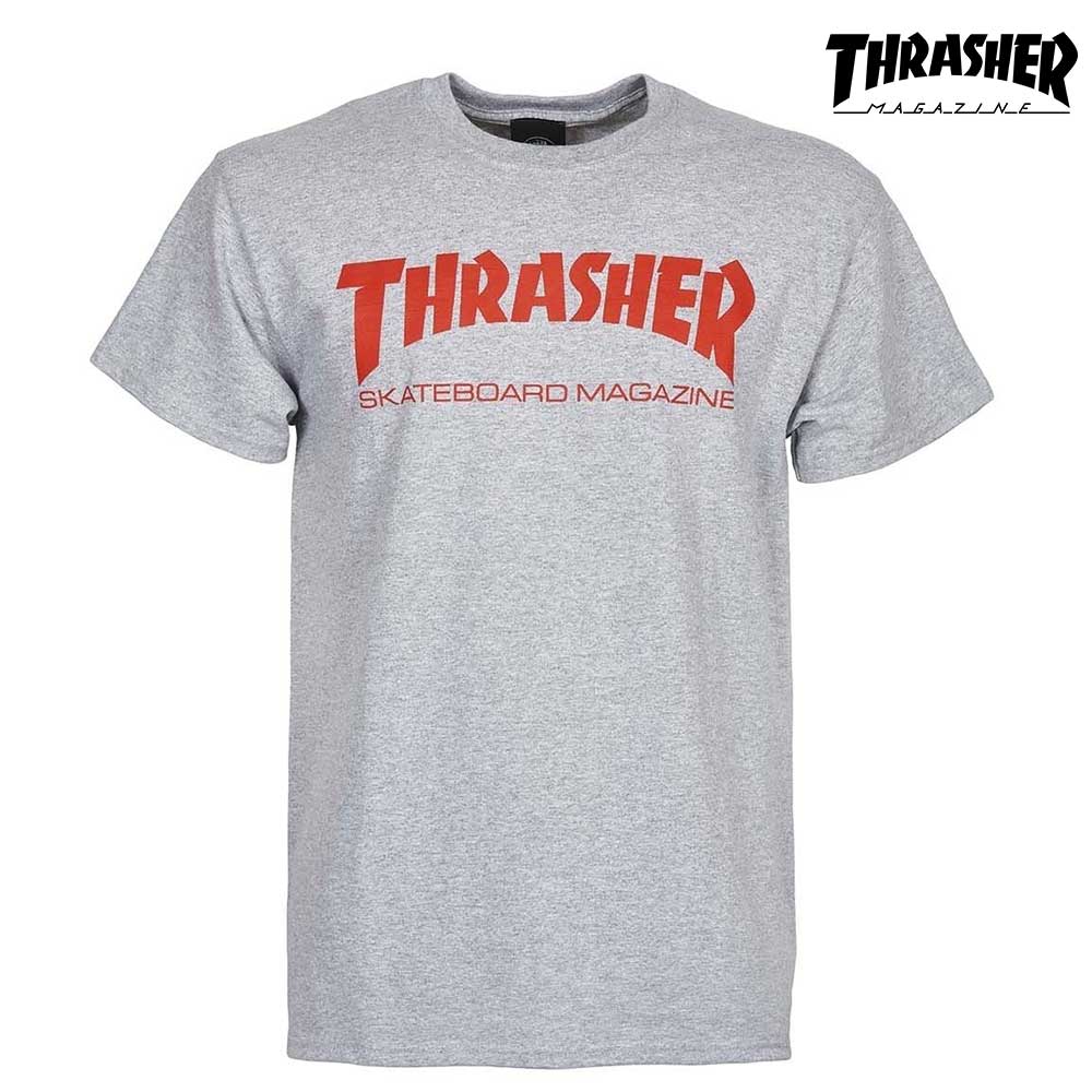 THRASHER スラッシャー SKATE MAG S/S T-SHIRT GRAY