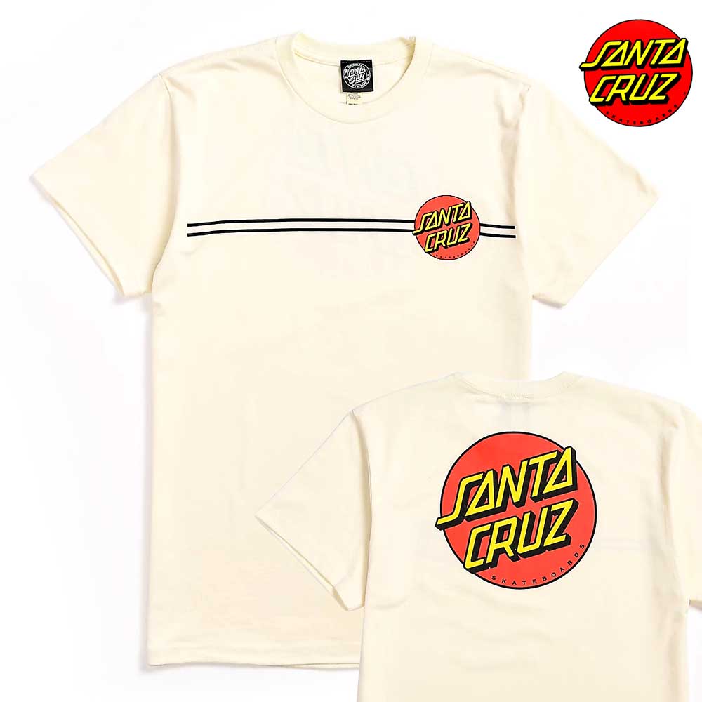 キッズ Tシャツ SANTACRUZ サンタクルーズ CLASSIC DOT CREAM