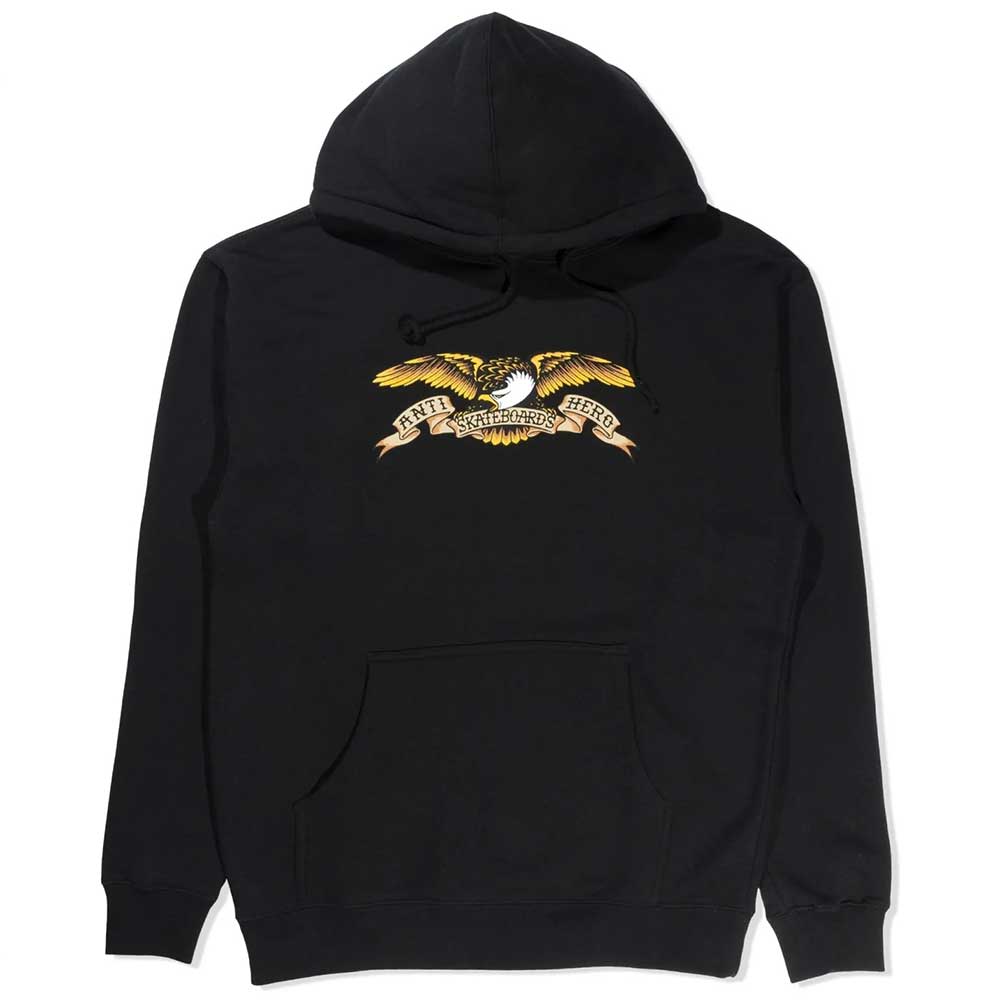ANTI HERO EAGLE YOUTH PULLOVER HOODED SWEATSHIRT BLACK