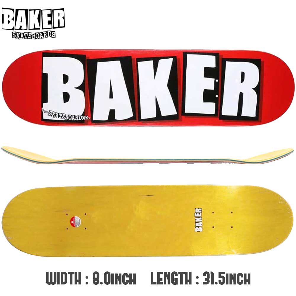 BAKER DECK ベイカー BRAND LOGO [inch:7.8] [inch:8.0] [inch:8.125] [inch:8.25]