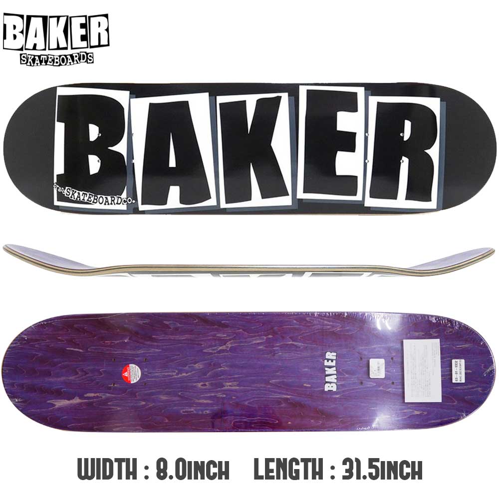 BAKER DECK ベイカー BRAND LOGO [inch:7.8] [inch:8.0] [inch:8.125 