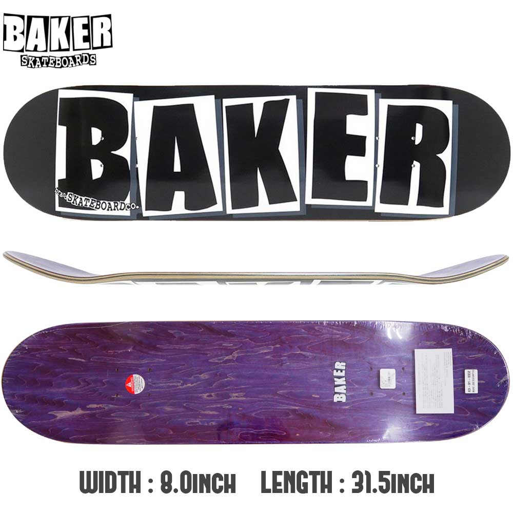 BAKER DECK ベイカー BRAND LOGO [inch:7.8] [inch:8.0] [inch:8.125] [inch:8.25]