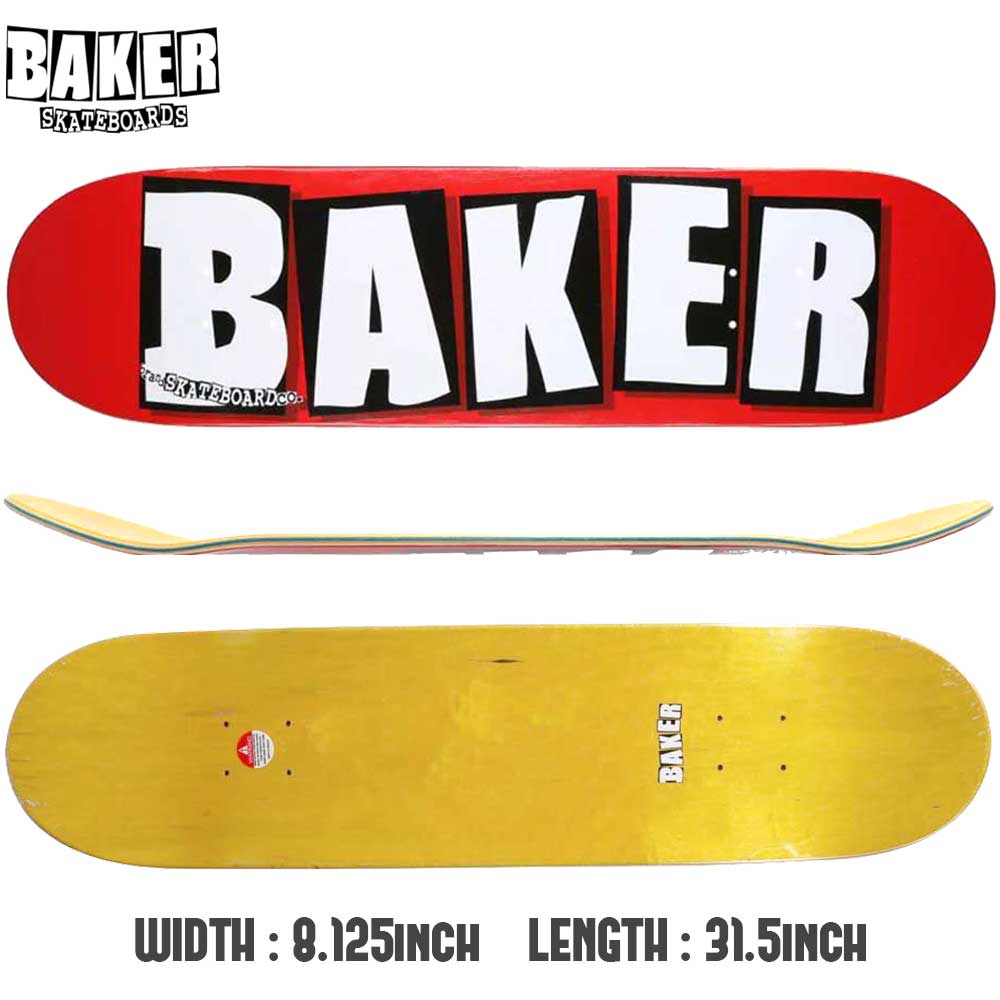 オリジナル BAKER パークにて一度使用 デッキ 8.0 スケートボード 