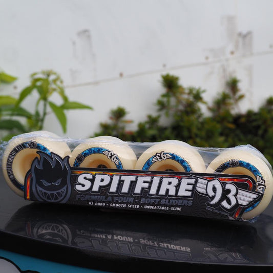 SPITFIRE FORMULA FOUR F4 WHEELS 93D RADIALS SOFT SLIDERS 56mm