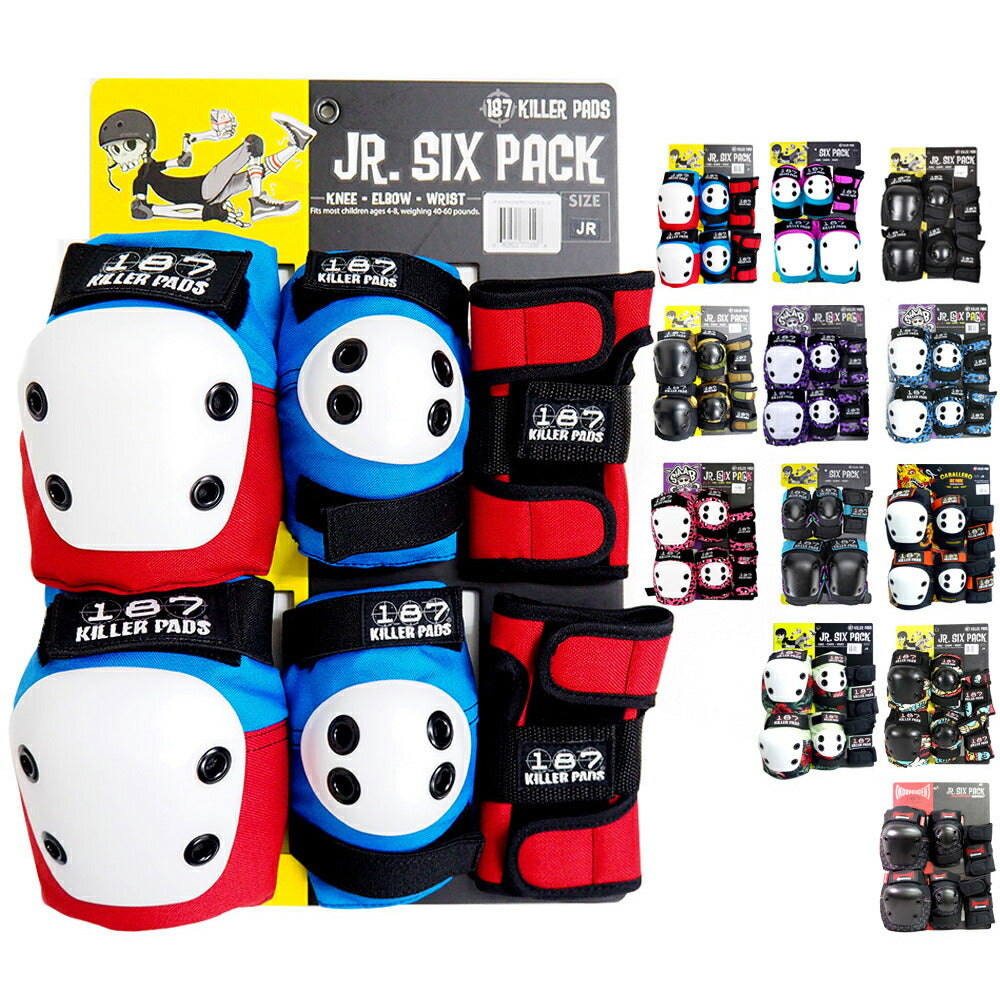 キラーパッド 187 KILLER PAD キッズ プロテクター セット 3点セット JR SIX PACK SET