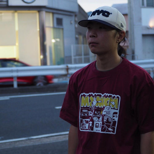 MxMxM MAGICAL RIDE MISFITS TEE BURGUNDY