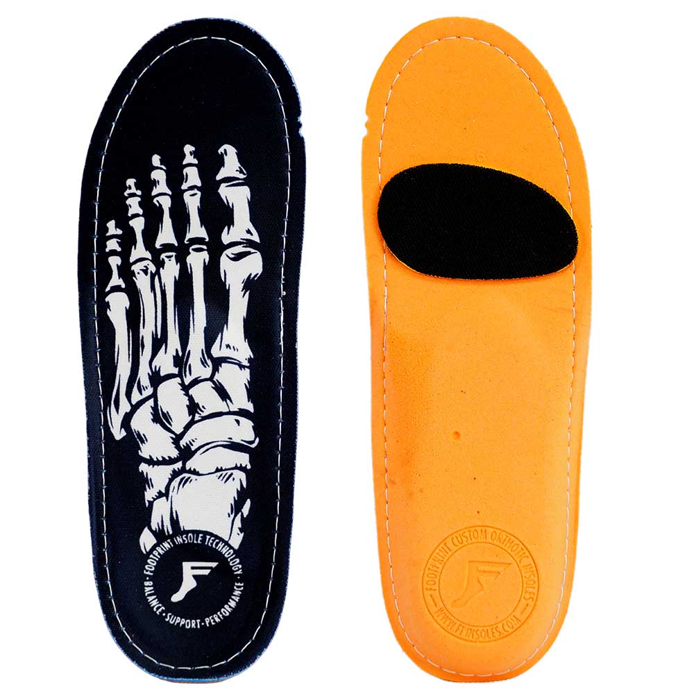 FOOTPRINT INSOLES ORTHOTICS SKELETON BLACK