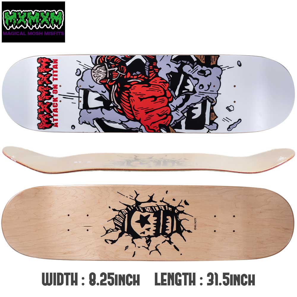 MAGICAL MOSH MISFITS 進撃の巨人スケボーデッキ8.25インチ 限定50枚