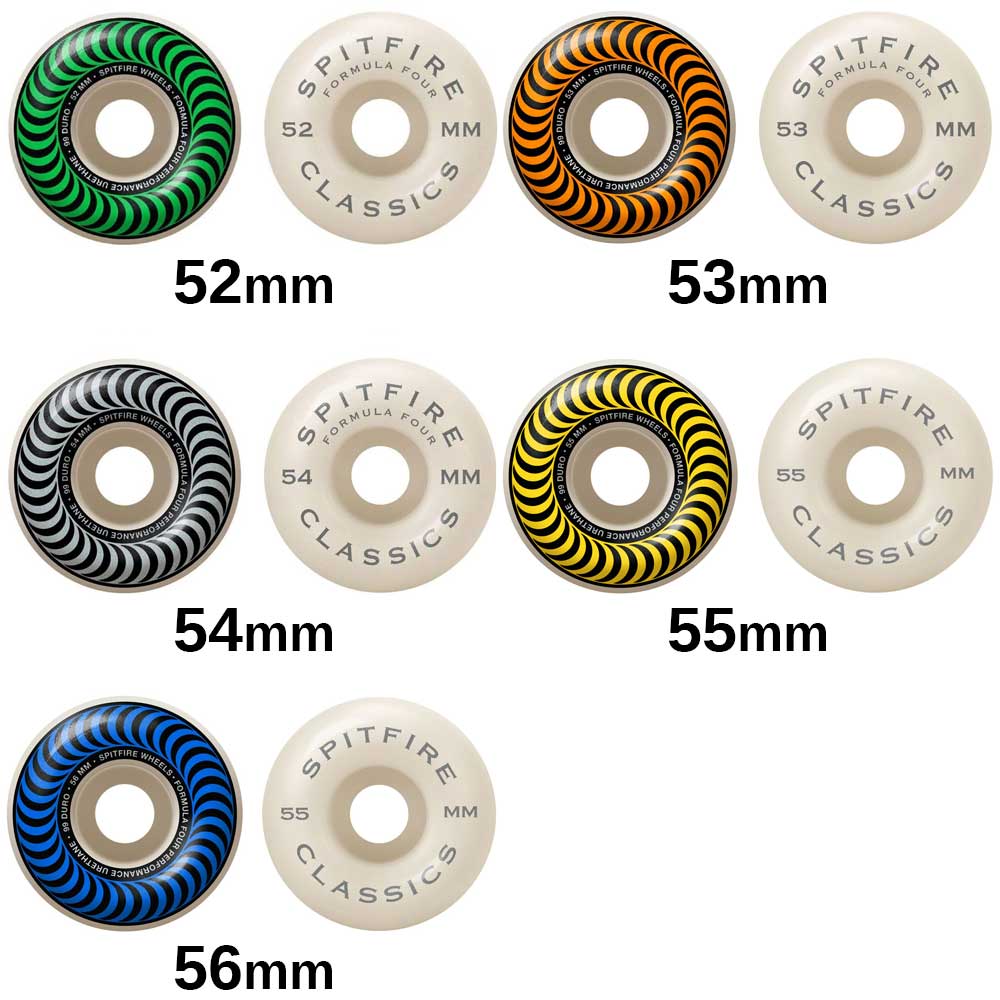 SPITFIRE スピットファイア FORMULA FOUR F4 WHEELS 99D CLASSIC 52mm ...