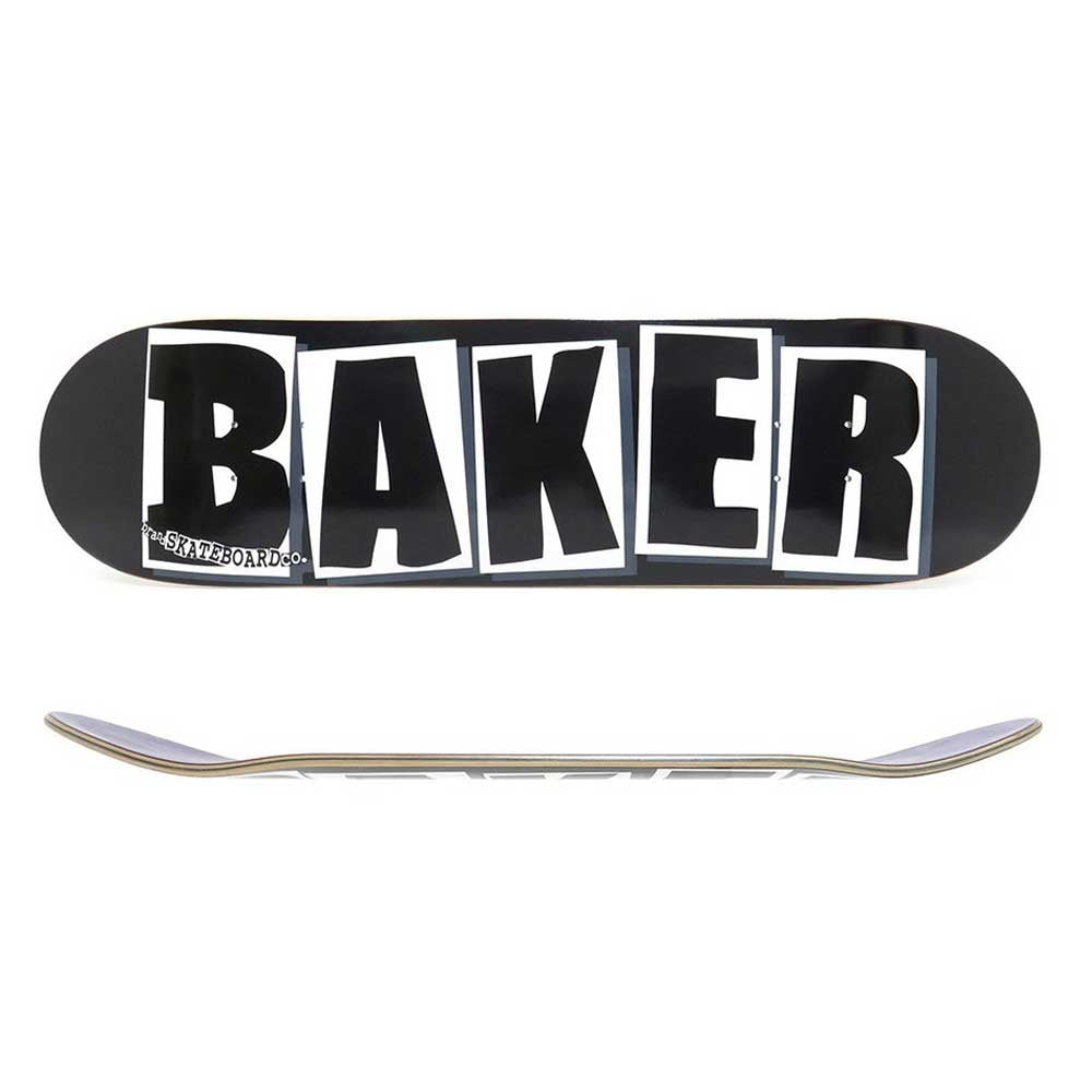 BAKER DECK ベイカー BRAND LOGO BLACK/WHITE [inch:8]