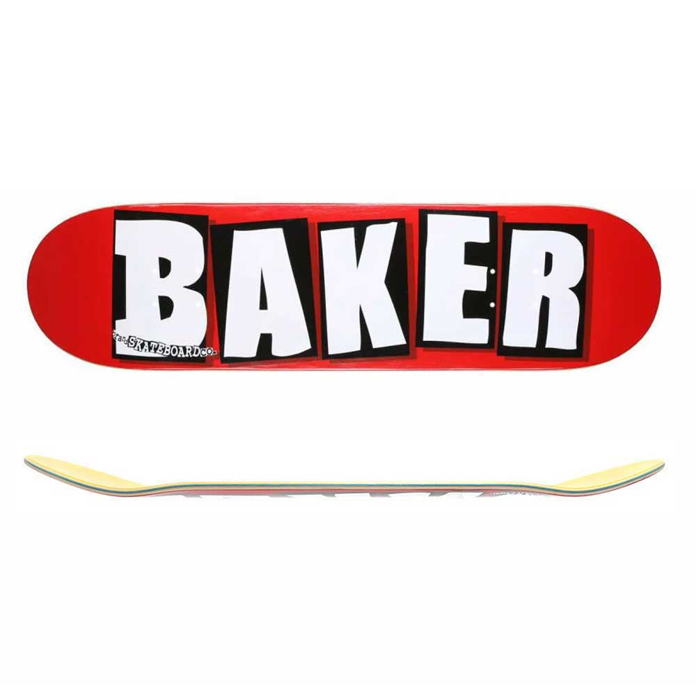BAKER DECK ベイカー BRAND LOGO WHITE [inch:8.0]