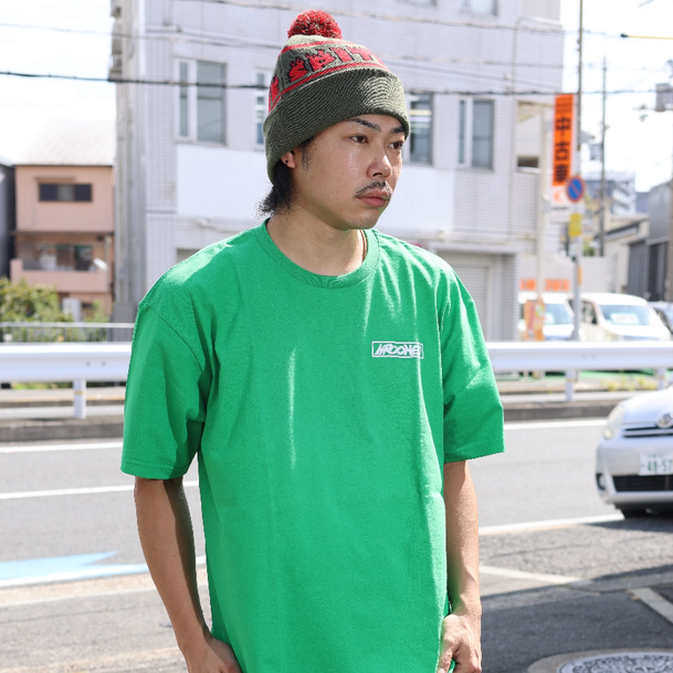 SPITFIRE POM BEANIE GREEN/RED
