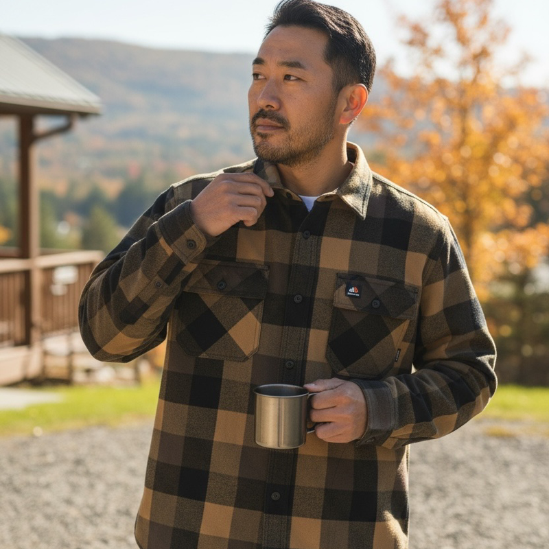 BLUCO BUFFALO CHECK FLANNEL SHIRT