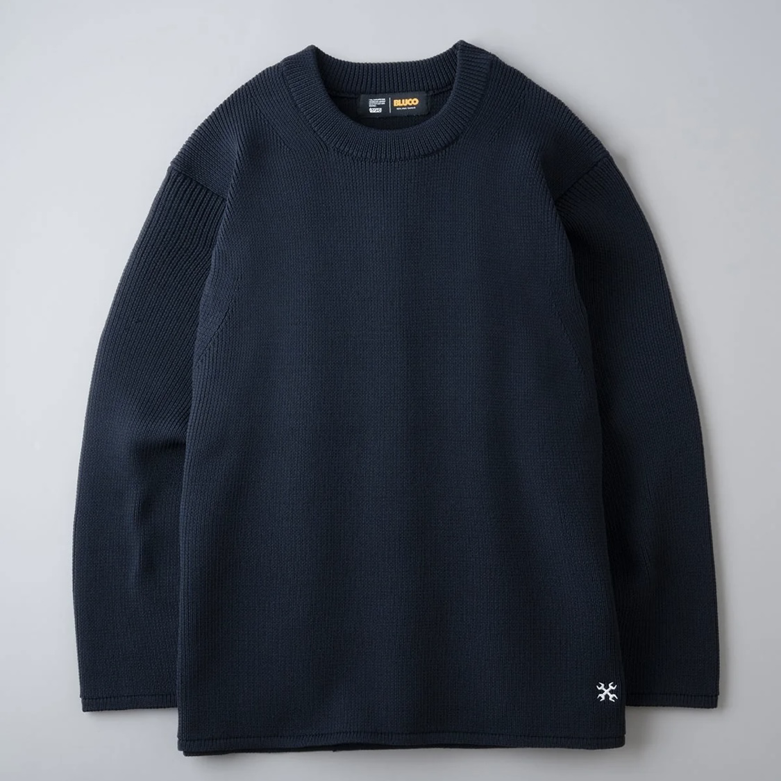 BULCO CREW NECK RIB KNIT SWEATER