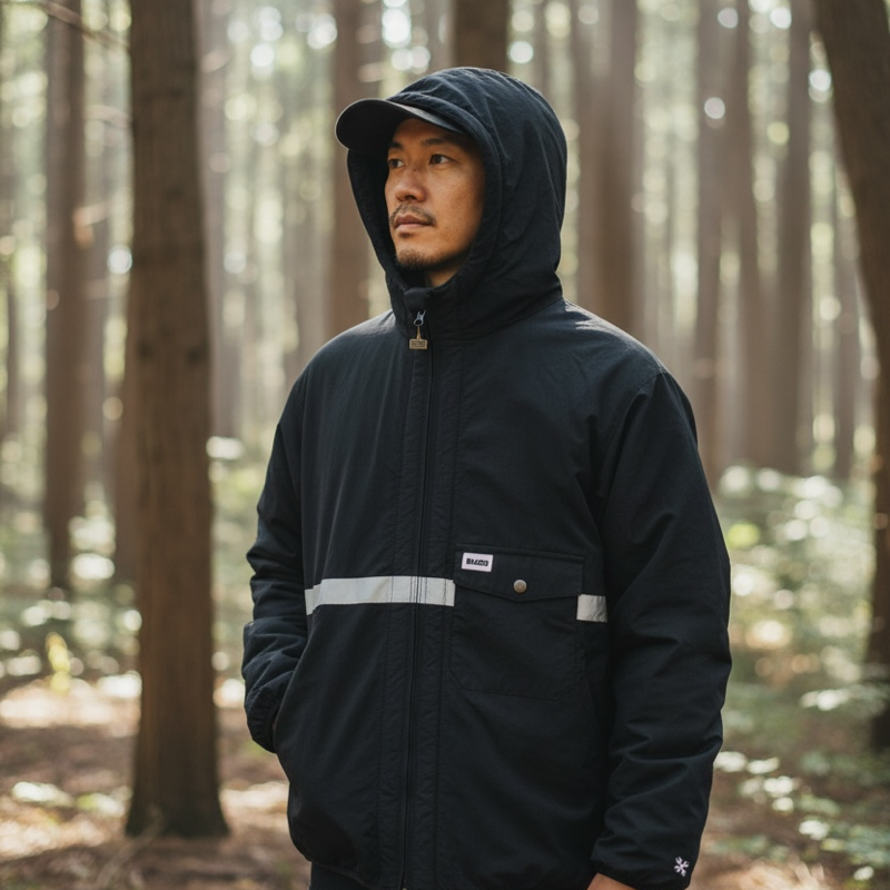 BLUCO HOODED REFLECTOR JACKET