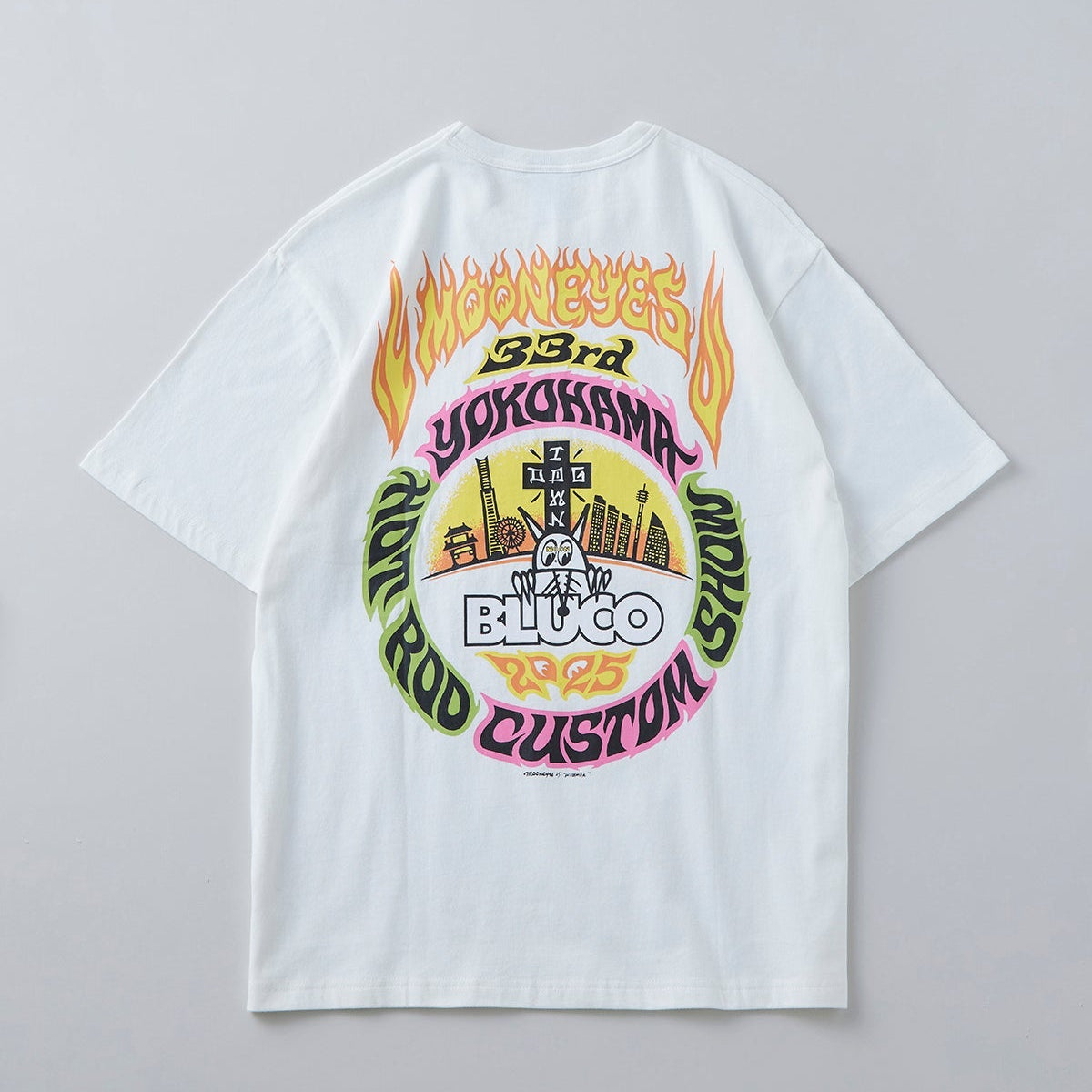 BLUCO (MOONEYES x DOGTOWN x BLUCO) ポケットTシャツ -Fire-