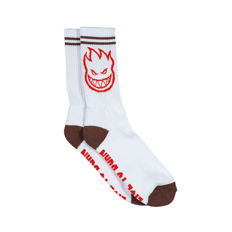 SPITFIRE SOCK BIGHEAD WHT/BURG/RED