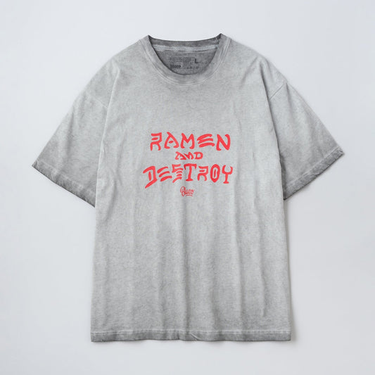 BLUCO (RAMEN&DESTROY×BLUCO) ピグメントオーバーTシャツ