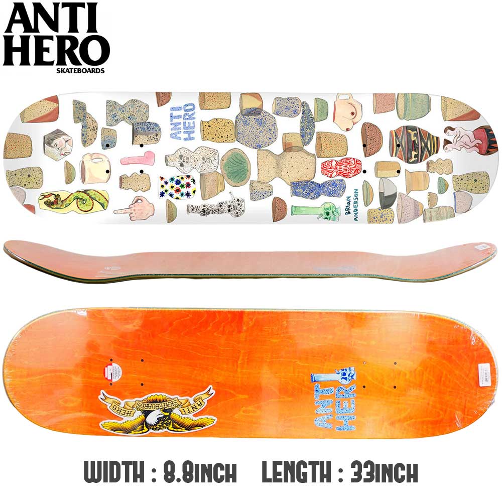 ANTI HERO アンタイヒーロー BRIAN ANDERSON OUT OF STEP [inch:8.8 