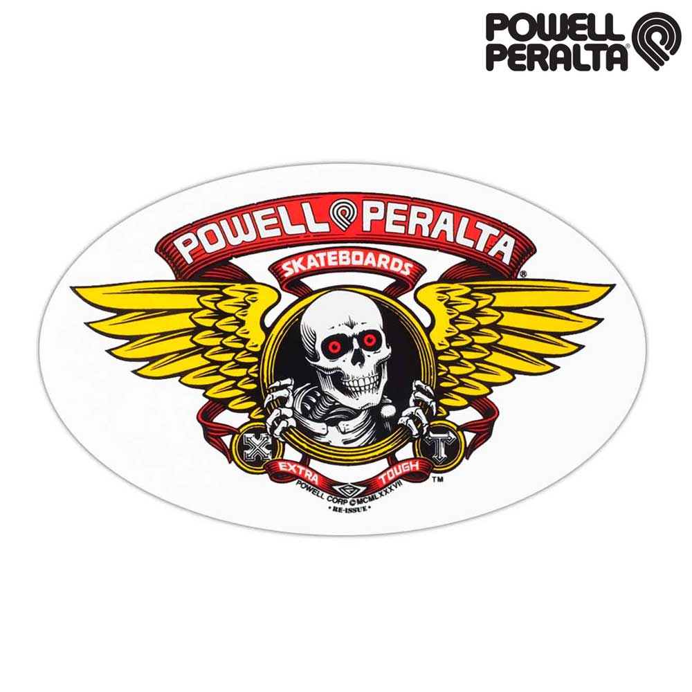 POWELL パウエル STICKER WINGED RIPPER 6.5" RED