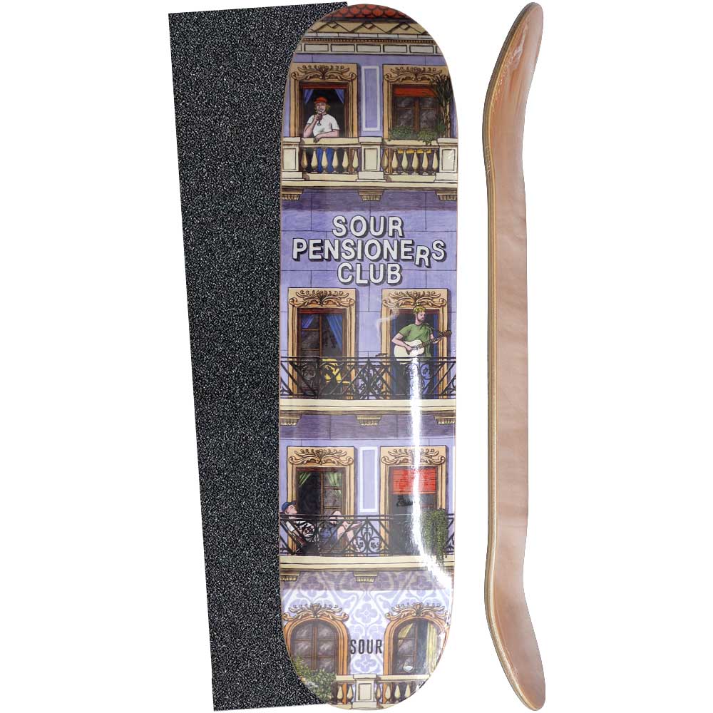 SOUR PENSIONERS CLUB SKATE DECK[inch:7.75]